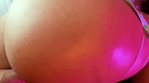 Submissive Latina Slut Twerks Big Ass in Homemade Interracial Debut