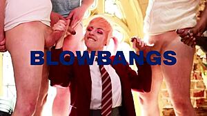 Intense wand teasing edges Essex redhead to massive squirting explosion