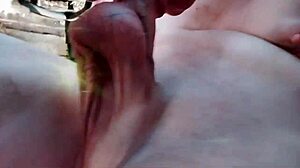 Flextle self-sucks during homemade POV workout flex!