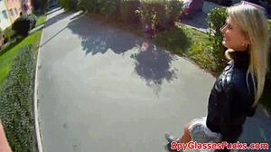 spycam catches real teen pickup bent over for outdoor doggystyle creampie