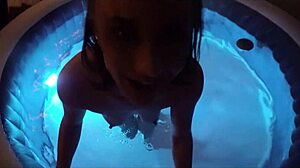 quick hot tub romp with maria jade's creampie screams and deepthroat! 🔥💦😈 wca productions