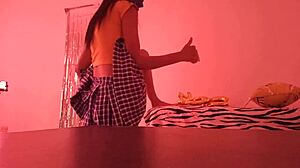 brunette stepsisters flash big tits at birthday party turning casting into slut fest