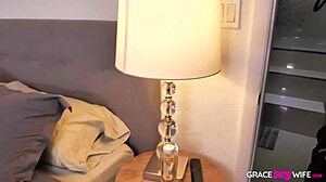 Kiara Edwards blindfolded wife feels wild first-time swing thrill