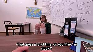 skinny student pays virginity to daddy figure for theft cash