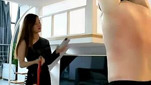 chinese mistress yihuan whips in boots wanna see?