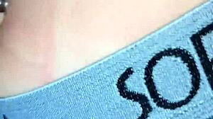 i cant stop fingering this sexy latina's cute little belly button close up