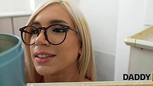 gf's shaved pussy tempts old father-in-law while cuckold watches vices unfold