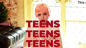 hot british phone engineer in uniform gets her big natural tits cum covered after wank