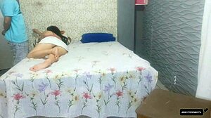 blindfolded wife lent by husband to boss bareback fucked rough with big cock cumshot