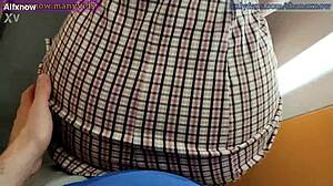 Amateur teen flashes braces in public elevator for deepthroat facial cumshot