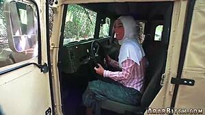 muslim army teen's first outdoor fuck 😘 uniform ripped off petite body!