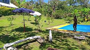 La Patrona Fucks Muscular Worker Fresh from the Pool