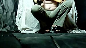 Boyfriend in drag pounds small brunette latina's fat ass doggystyle cum fetish roleplay