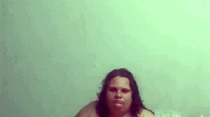 huge cocked hunk drills thick ssbbw milf wife with sloppy blowjob and cum covered tits