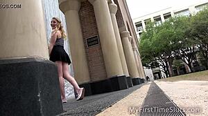 lila frey takes bbc buttplug outdoor upskirt wow