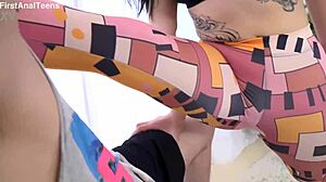 sofi li's tight ass destroyed by anal pounding