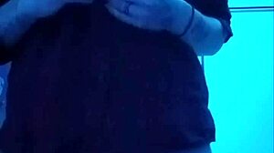 Big tits blonde drips wet from ripped clothes new piercings!