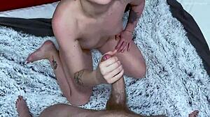 bts of cute czech teen anete jordan's funny casting fails before deepthroat swallow