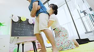 tuition teacher pounds tiny waist teen student rough pov style