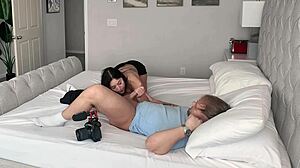 busty brunette alexa chains rides cock chained up bts