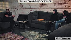 my probation officer cums watching us lick pussy at work