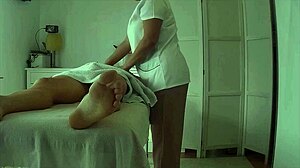 Real chinese masseuse jerks huge cock to orgasm 😏✋💦