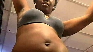 man this ebony rapper from connecticut has such a pretty pussy in her solo bedroom tease