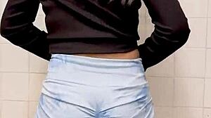 amiga shakes ass and dances wild in tight clothes