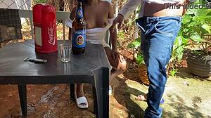 60-year-old perv pounds hot brazilian girl in crowded bar wildly