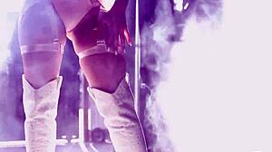 beautiful babe olivia taylor shows off her perfect big tits while stripping naked slowly 😍🍒