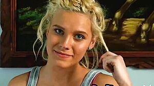 All Natural Blonde MILF Jenessa Dawn Poses Naked Exposing Stunning Body