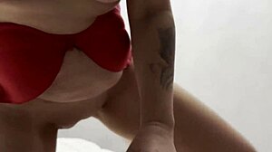 blonde milf rides young stud in quick rough fun