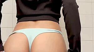 amiga shakes ass and dances wild in tight clothes