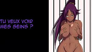 blonde hentai babe yoruichi JOI commands you CUM hard en français!