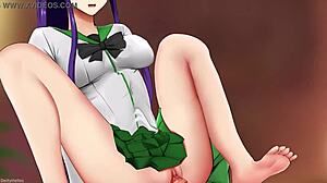 saeko busujima gets rough creampie pussy fuck in 4k deityhelles hentai parody 😈💦