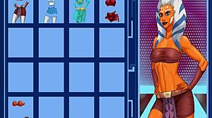 orange trainer gropes boobs during steamy handjob dance 😏🍊