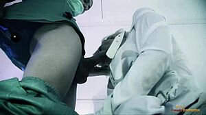 Blonde Watches Crazy Chick Ride Two Guys Hard