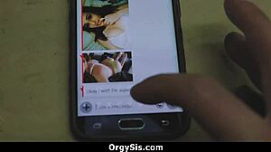 stepbro blindfolds stepsis for wild orgy fucking cowgirl doggy!