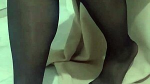 Step mom's panty fetish obsession drives her wild nylon cravings