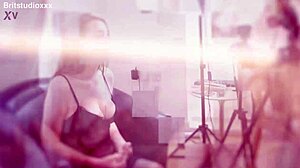 Blonde college teen fingers wet pussy in sexy uniform