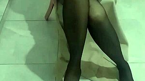 Step mom's panty fetish obsession drives her wild nylon cravings