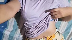 sexy colombian neighbor masturbates huge tits and ass in homemade vid