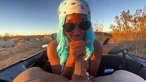 Incel Pounds Petite Ebony Nympho with Monster BBC in Car