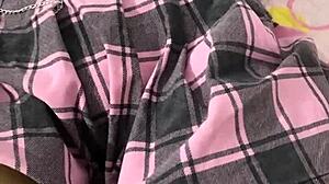 college teen in miniskirt begs master for anal ride on perfect tits 😍 homemade outdoor slut action 🔥