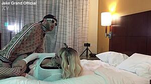 Rapper pounds blonde trans college slut hard