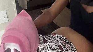 Halloween Party Break For Ebony Milf Creampie Fuck