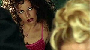 two blonde italian sluts share monster cock with cumshots and pussy licking