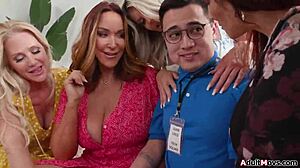 Think You Can Handle Five Horny Cougars Gangbanging You?