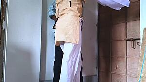 College girl bends for teacher's monster cock in dorm chudai