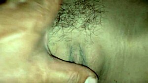 Adorable maid spies horny mistress fingering shaved wet pussy in bathtub.